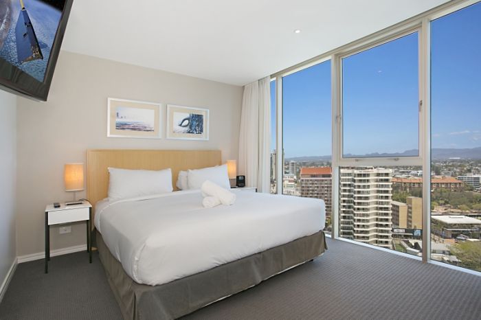 Master Bedroom with views of Nerang River