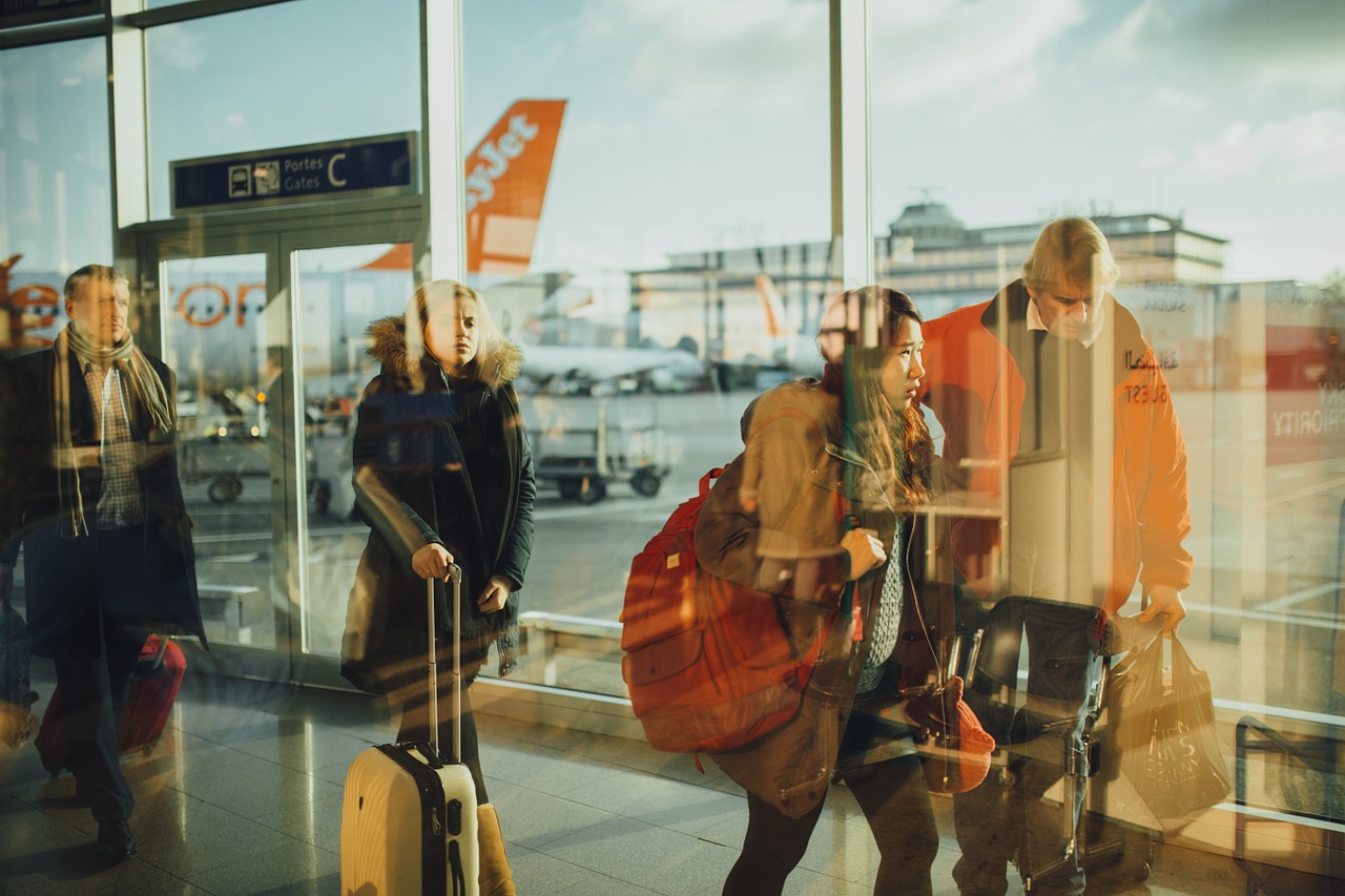 Tourists at Airport