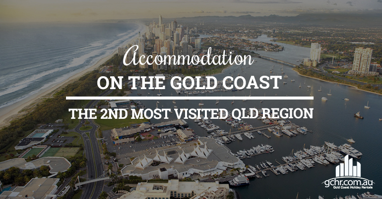 Accommodation on the Gold Coast; the 2nd most visited QLD region